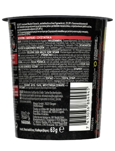 MAGGI Magic Asia Noodles, instant rezanci s čilijem, čaša, 63g_BOP
