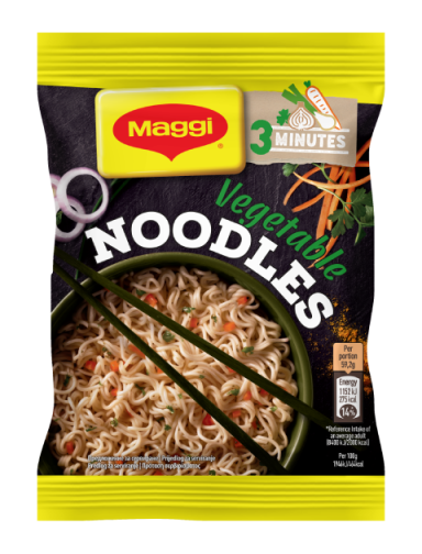 MAGGI Noodles, instant rezanci s povrćem, vrećica 59.2g_FOP
