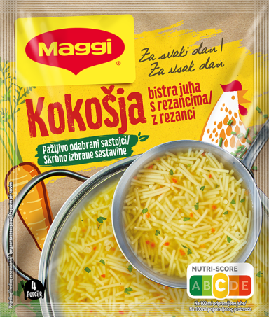 Maggi Kokošja bistra supa sa rezancima, vrećica 58g